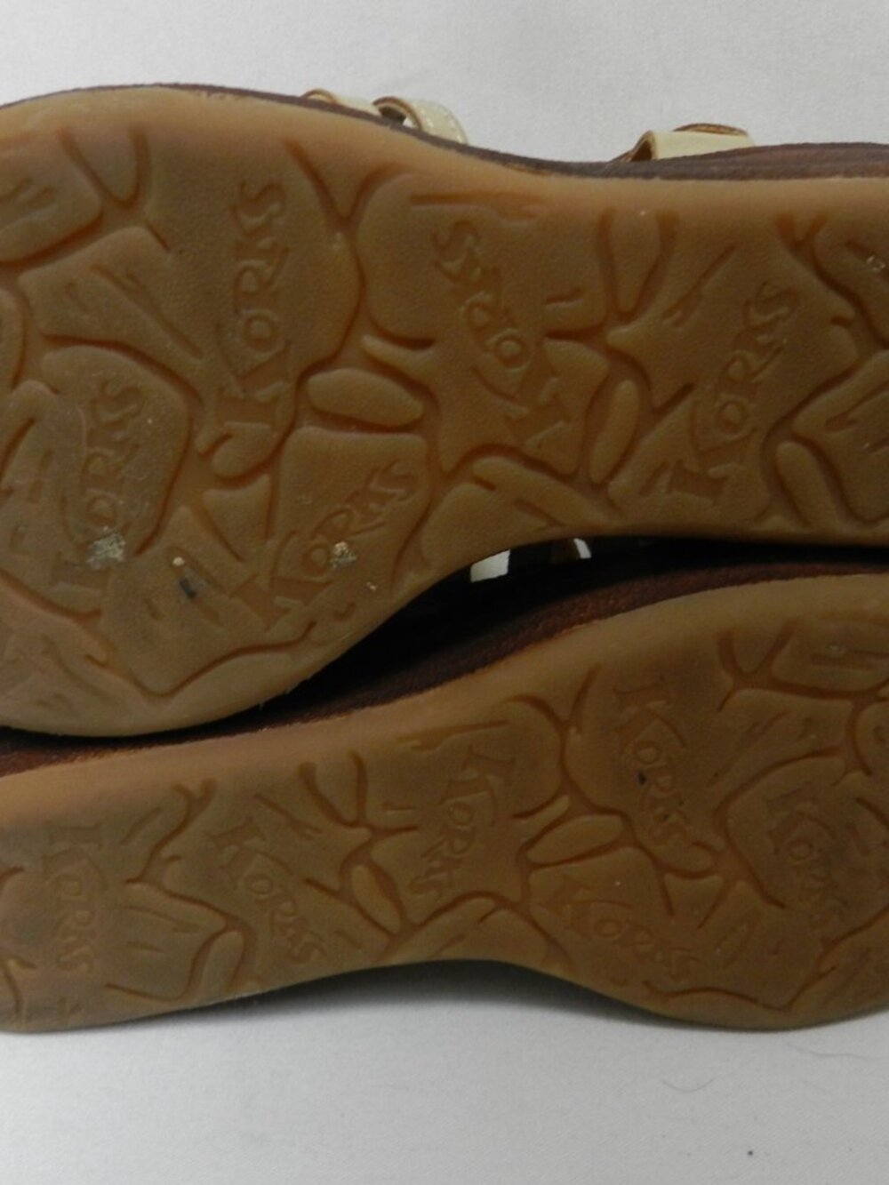Korks Kork Ease Marley Leather Wedge slingback taupe sandals comfort Size Sz 6 - Picture 12 of 13